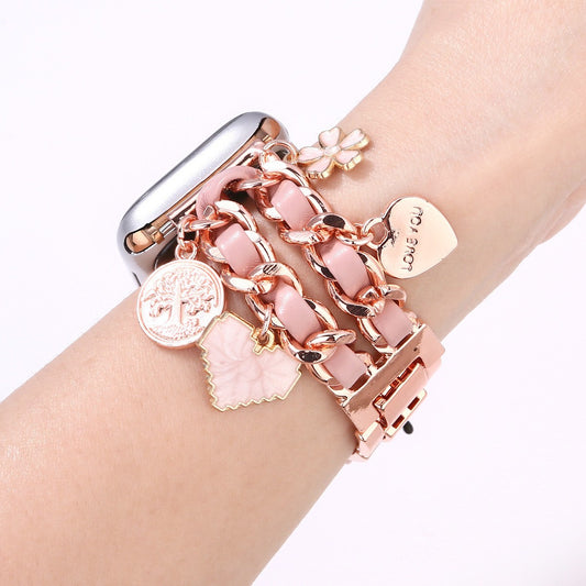 Women's Multi-Specification Love Watch Strap – Compatible with Apple Watch