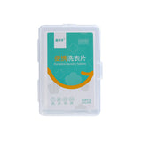 Portable Laundry Tablets Boxed Laundry Bubble Paper Long-Lasting Fragrance Laundry Cleaning Tablets Travel Size Decontamination Laundry Detergent