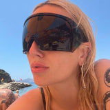 [Alcyoneus] Futuristic Oversized Sunglasses