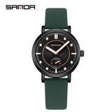 SANDA Women’s Silicone Quartz Watch – Fashion Analog Wristwatch with Luminous Hands