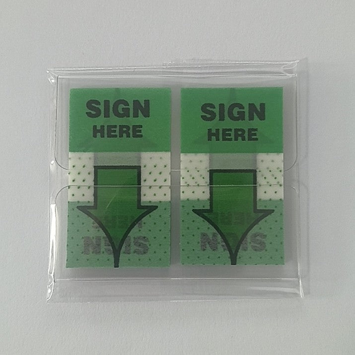 Withdrawable Newspaper Stickers Contract Documents Indicating Label Stickers SIGN HERE Arrows Classification Index Stickers Post-it Stickers