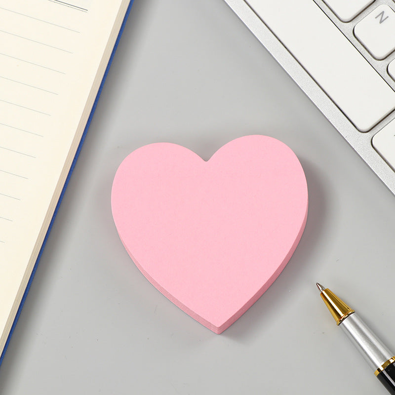 Manufacturer's Ready-Made Creative Heart Sticky Notes Ins Sticky Notes N Times Message Notepad Colorful Note Pad Wholesale