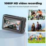 Mini Retro Digital Camera with Wide-Angle Lens – 1080P CCD Video, Compact SLR Style