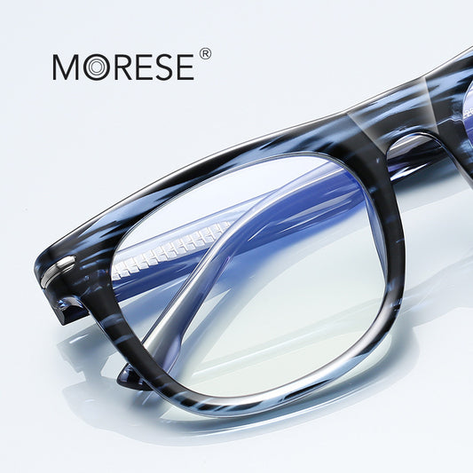 Plate with TR90 anti-blue light glasses frame 2200 trend men's flat mirror cross-border boutique pin optical frame