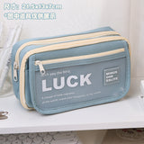 Stationery Pencil Case Large Capacity Flip Cover High-Looking Ins Student Pencil Case Junior High School Student Niche Men and Women Stationery Box