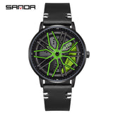 Sanda Classic Men’s Quartz Watch – Leather Strap, 30M Waterproof, Business Design