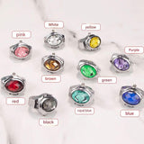 Women's Crystal Cover Ring Watch – Elegant Oval Quartz Finger Watch