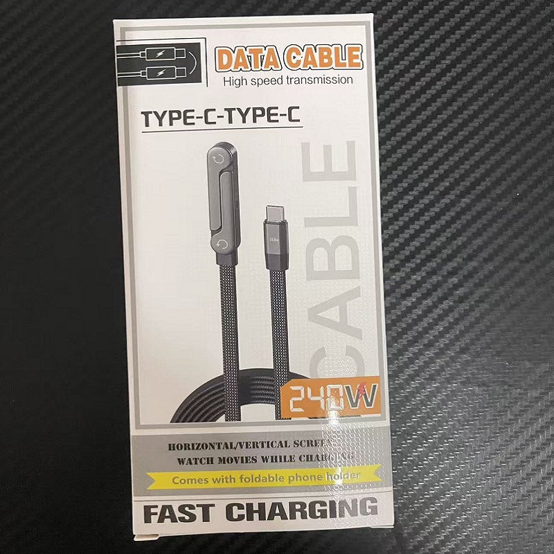 240W Aifeng Mobile Phone Type-C Android Phone Charging Cable Stand Charging Cable Phone Stand Phone Cable Fast Charging