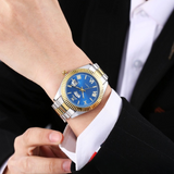 Men’s Luminous Quartz Business Watch – Dual Calendar