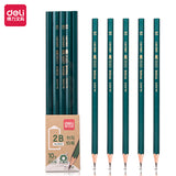 Deli 33311 Pencil 2B/Hb Primary School Student Writing Hexagonal Pole Exam Sketch Pen 10 Pieces Kidsren's Stationery Supplies