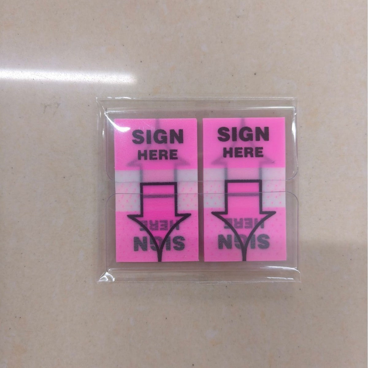 Withdrawable Newspaper Stickers Contract Documents Indicating Label Stickers SIGN HERE Arrows Classification Index Stickers Post-it Stickers