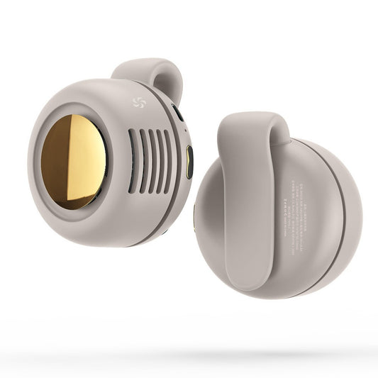 Desktop Fan, Portable Handheld Mini USB Rechargeable Neck Clip Fan, Silent Bladeless, Cross-Border Certified Patented Fan