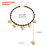 Heart Pendant Necklace for Women – Velvet Wrapped Love Charm Clavicle Chain