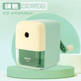 Deli Automatic Pen-Feeding Manual Pencil Sharpener with Multiple Settings for Students, Cartoon Style, Wholesale