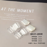 Transparent Shoulder Strap Invisible Shoulder Strap Bra Strap Frosted Plastic Widened Invisible Strap Non-magnetic Adjustable Type Inner Wear Strap Anti-slip
