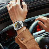 SANDA Luminous Waterproof Men's Quartz Watch – Casual Sport Watch with Durable Strap