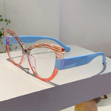Cat-Eye Anti-Blue Light Glasses for Women – Oversized Full-Frame Fashion Eyewear
