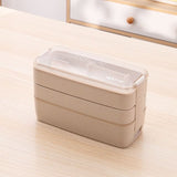 Three-Layer Microwave-Safe Bento Lunch Box with Soup Can – 900ml