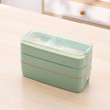 Three-Layer Microwave-Safe Bento Lunch Box with Soup Can – 900ml