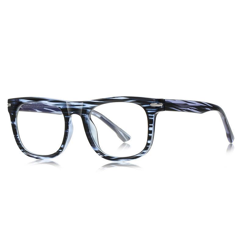 Plate with TR90 anti-blue light glasses frame 2200 trend men's flat mirror cross-border boutique pin optical frame