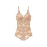 Huibao Spring Magic Same Style Ultra-Thin Breathable Seamless Shapewear Caffeine Mesh Tummy Control One-Piece Body Shaper