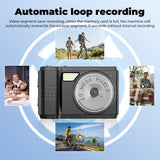 Mini Retro Digital Camera with Wide-Angle Lens – 1080P CCD Video, Compact SLR Style
