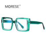 European and American anti-blue light large frame glasses frame 2170 square TR90 optical frame fashion street photography ladies glasses ins style