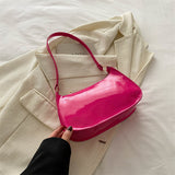 Korean Style Shoulder Bag – Small Square PU Handbag for Women, Zipper Closure