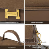 Women’s Elegant Small Square Handbag – H-Buckle Shoulder & Crossbody Bag