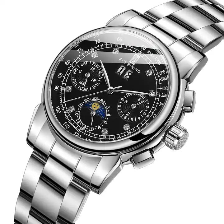 FORSINING Women's Automatic Mechanical Watch – Elegant Multi-Function Timepiece