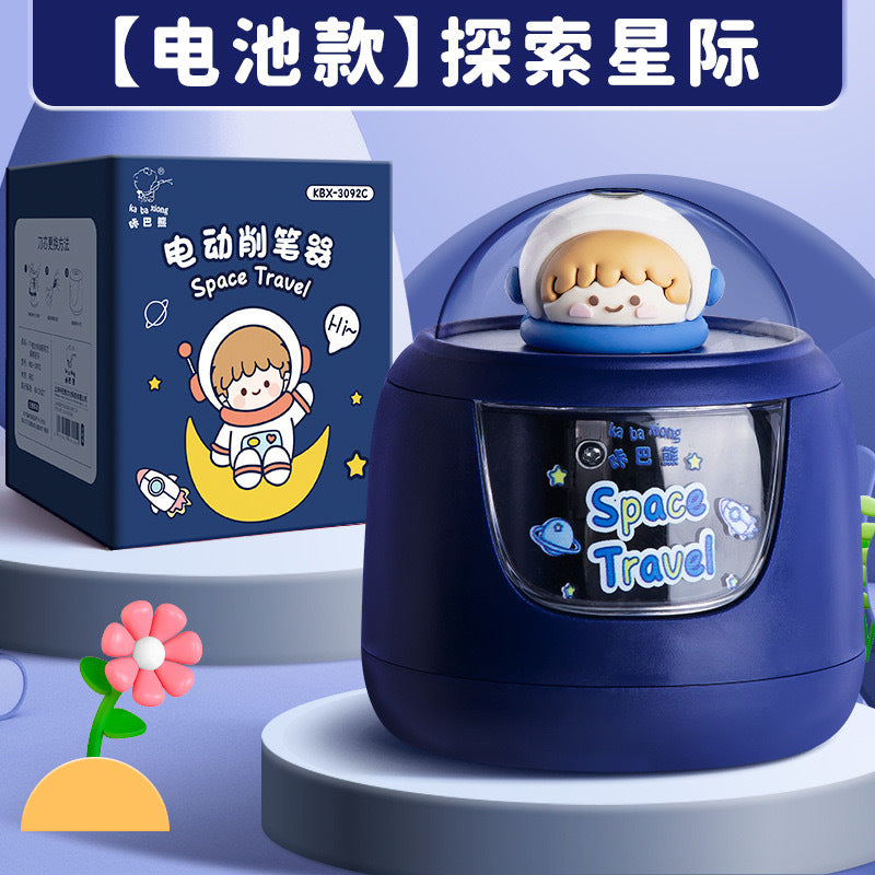 Carba bear electric pencil sharpener pencil sharpener for primary school students pencil sharpener pencil sharpener high color value ins