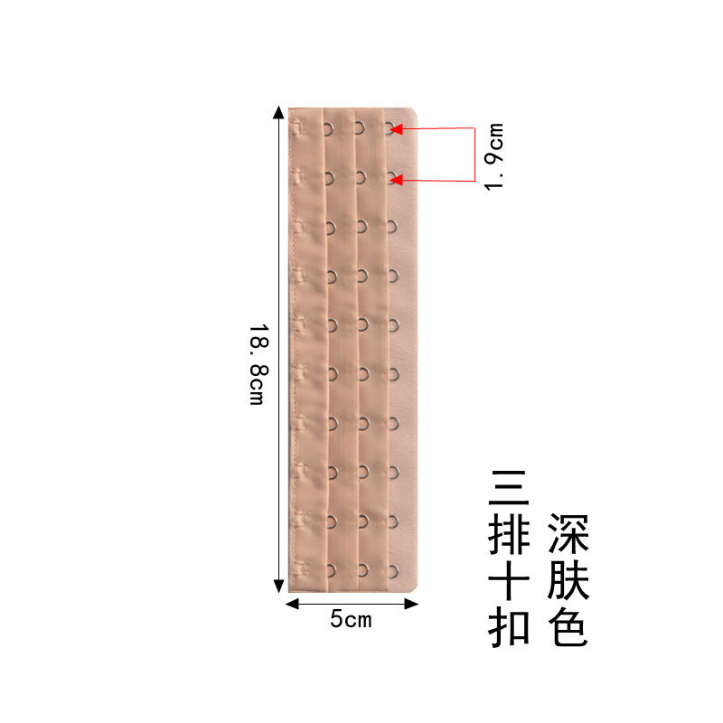 Bra extension buckle 10 buckle three rows of ten buckle belly buckle underwear buckle corset extension buckle accessories Accessories Wholesale