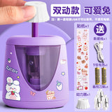 True Color Pencil Sharpener, Automatic Pencil Sharpener, Special Electric Pencil Sharpener for Children and Primary School Students, Rechargeable Pencil Sharpener