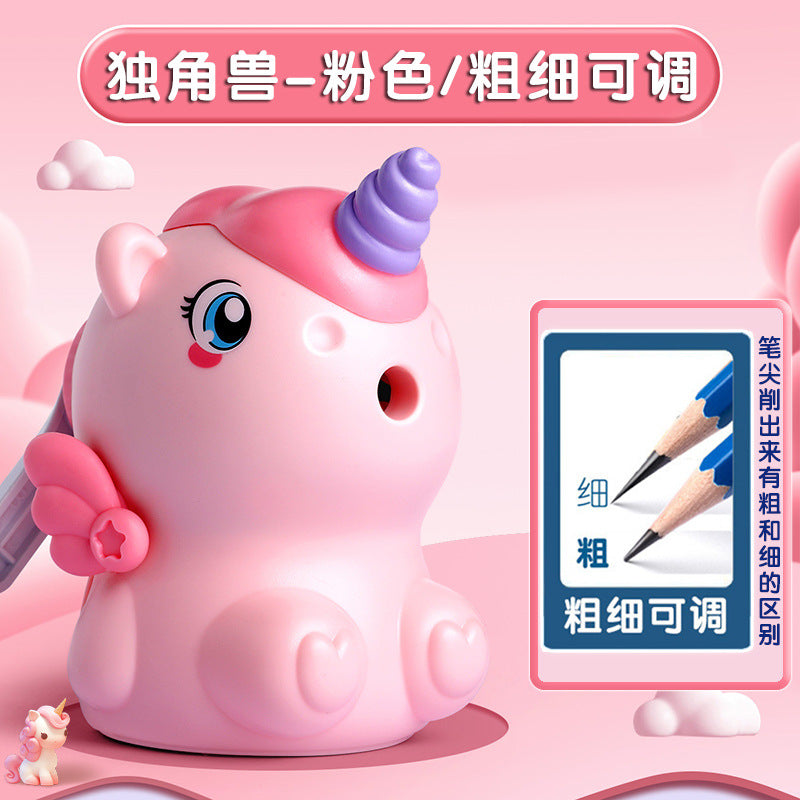 Kulomi Pencil Sharpener Primary School Student Pencil Sharpener Hand-cranked Automatic Pencil Sharpener Durable Pencil Sharpener
