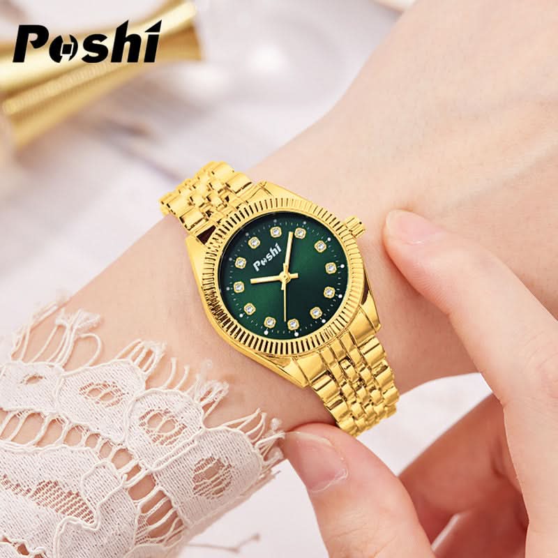 POSHI Gold Classic Watches for Women