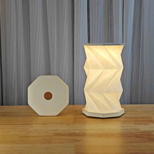 Creative Gifts Magnetic Folding Rotating Lamp Origami Art Atmosphere Table Lamp Cultural and Creative Gifts Night Light Souvenirs