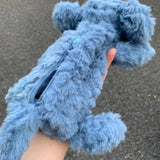 Ins Style Cute Plush Peter Rabbit Doll Pencil Bag Preppy Style Soft Cute Healing Animal Stationery Cosmetics Bag