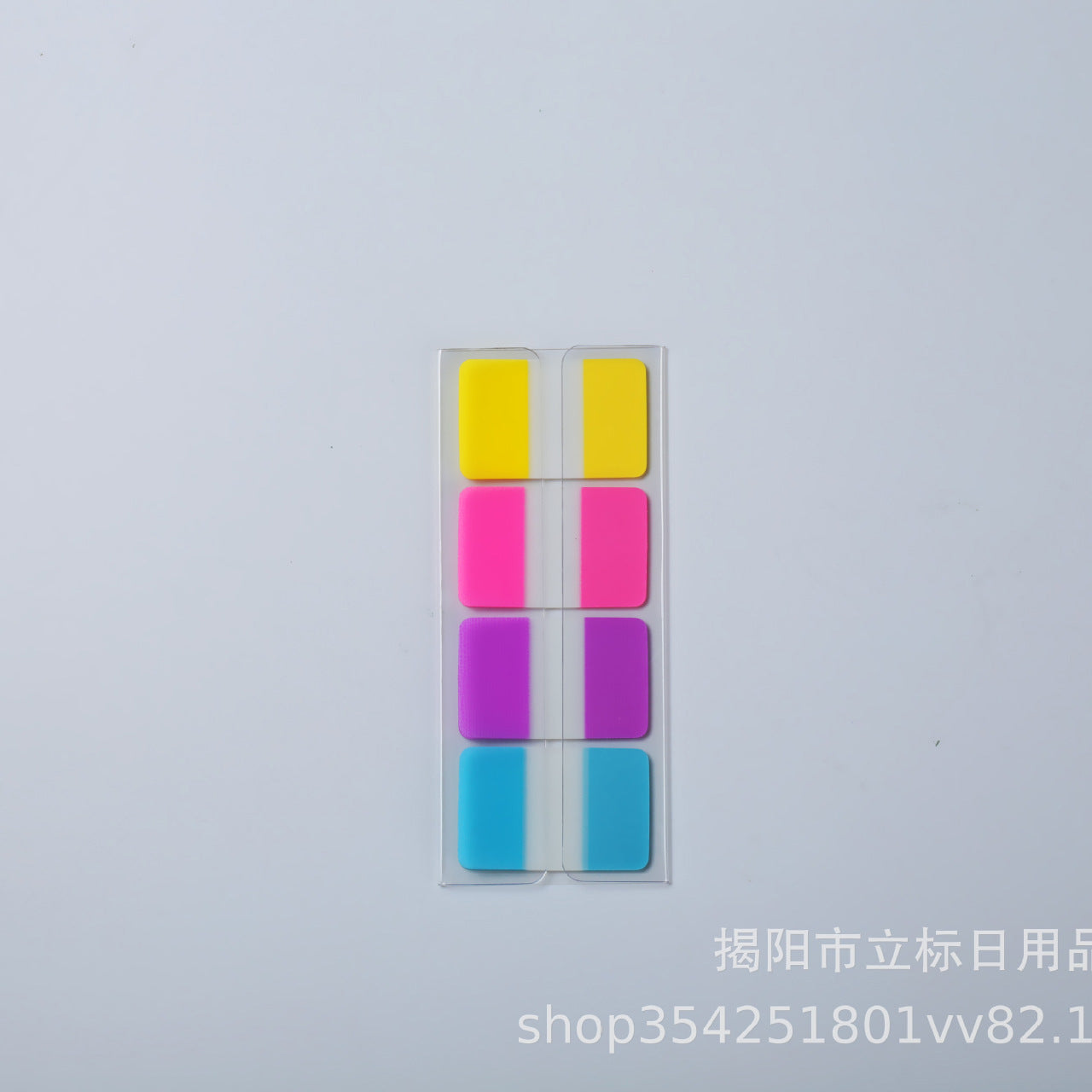 Creative cute transparent index stickers removable wave dot fluorescent label indicator stickers color waterproof sticky sticky notes