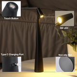 Rechargeable LED Desk Lamp with Touch Control | Decorative Night & Bedside Light