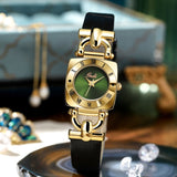 Goldie Niche High-end Women's Watch Retro Square Plate Fashion Quartz Watch Women's Belt Watch Wholesale
