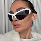 [Glare X] Futuristic Semi Rimless Sunglasses