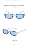 Women's Retro Square Sunglasses – Small Frame, High-End Fashion Shades