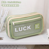 Stationery Pencil Case Large Capacity Flip Cover High-Looking Ins Student Pencil Case Junior High School Student Niche Men and Women Stationery Box