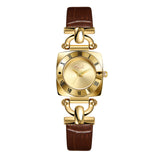 Goldie Niche High-end Women's Watch Retro Square Plate Fashion Quartz Watch Women's Belt Watch Wholesale