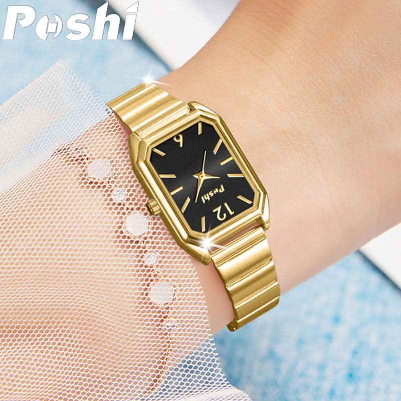 POSHI Women's Square Dial Quartz Watch