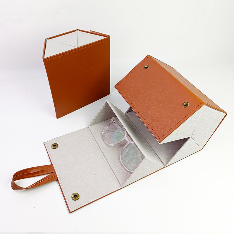 Multi-grid glasses box myopia sunglasses storage box sunglasses box manual folding multi-link glasses box wholesale