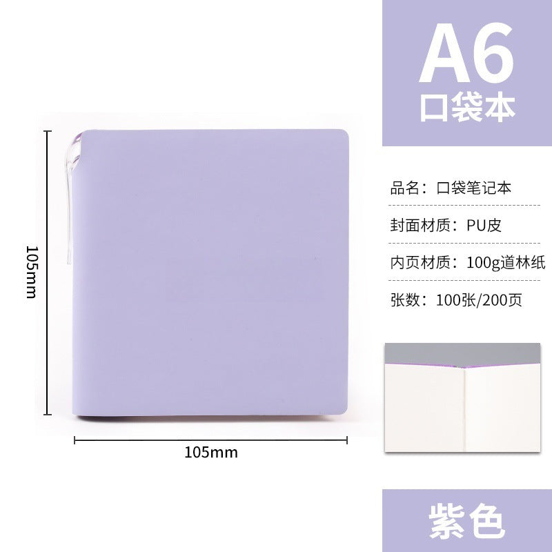 A7 Portable Pocket Notebook in Stock, Blank Stampable Notebook, Cultural and Creative Souvenir Notebook for Tourist Attractions and Museums, Customizable