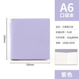 A7 Portable Pocket Notebook in Stock, Blank Stampable Notebook, Cultural and Creative Souvenir Notebook for Tourist Attractions and Museums, Customizable
