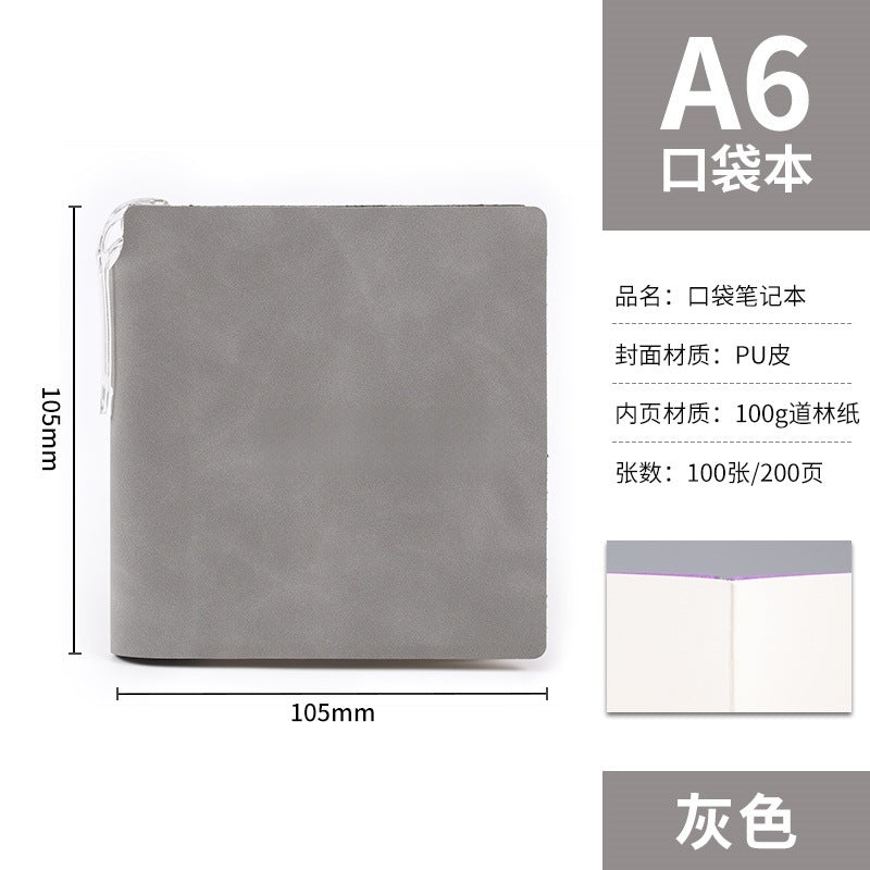 A7 Portable Pocket Notebook in Stock, Blank Stampable Notebook, Cultural and Creative Souvenir Notebook for Tourist Attractions and Museums, Customizable
