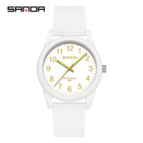 Sanda Dual Calendar Couple Quartz Watch – Waterproof Fashion Watch for Men & Women